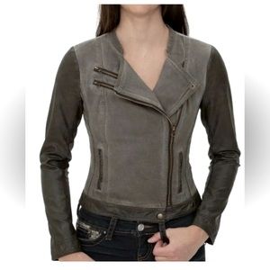 Blanc Nior moto jacket